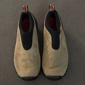Merrell Beige Suede Waterproof Slip-On Loafers